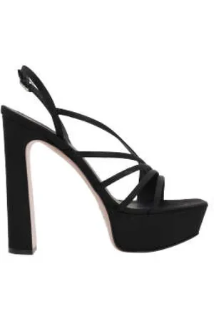 LE SILLA Dames, Schoenen, Zwart, Maat: 39 EU Satijn