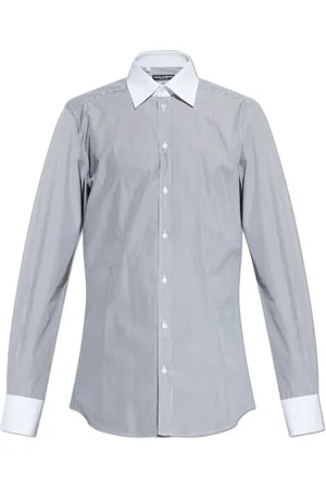 Dolce & Gabbana Heren, Overhemden, Blauw, Maat: 3XL Katoen