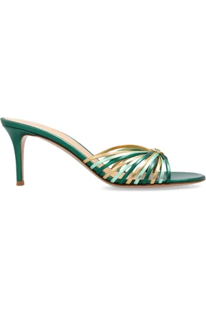 Gianvito Rossi Dames, Schoenen, Groen, Maat: 40 EU Leer