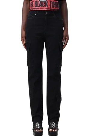 Twin-Set Dames, Jeans, Zwart, Maat: W27 Denim