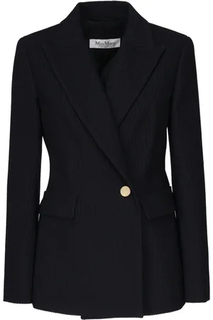 Max Mara Dames, Jassen, Blauw, Maat: S Wol