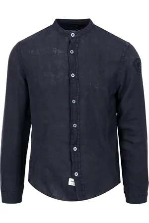 Blauer Heren, Overhemden, Blauw, Maat: 3XL Linnen