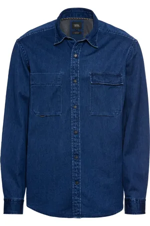 Camel Active Heren, Overhemden, Blauw, Maat: L Katoen
