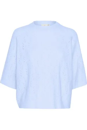 Kaffe Dames, Truien, Blauw, Maat: S Wol