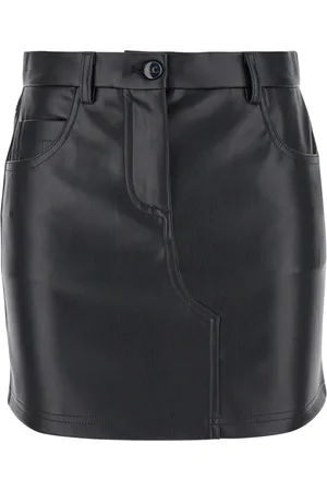 SEMICOUTURE Dames, Rokken, Zwart, Maat: M Leer