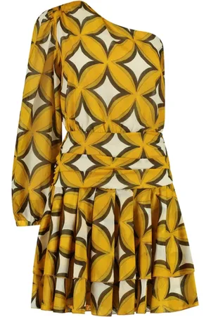 AMAYA Amsterdam Dames, Jurken, Geel, Maat: XS