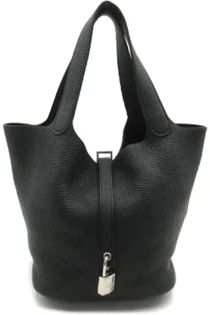 Hermès Dames, Pre-owned, Zwart, Maat: ONE Size Leer