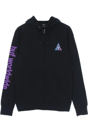 Huf Heren, Sweatshirts & Hoodies, Blauw, Maat: S Katoen