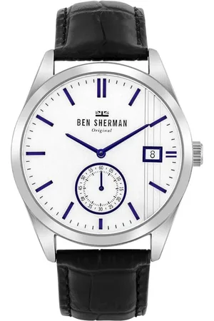 Ben Sherman Heren, Accessoires, Zwart, Maat: ONE Size Leer