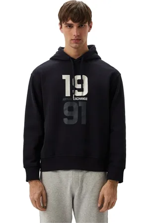 Armani Exchange Heren, Sweatshirts & Hoodies, Blauw, Maat: M Katoen