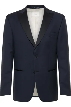 Carl Gross Heren, Jassen, Blauw, Maat: 2XL Wol