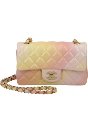 CHANEL Dames, Pre-owned, Geel, Maat: ONE Size Leer