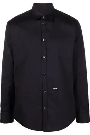 Dsquared2 Heren, Overhemden, Zwart, Maat: XL Katoen