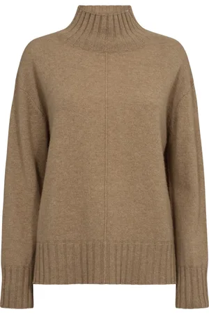 Mos Mosh Dames, Truien, Bruin, Maat: XS Kasjmier