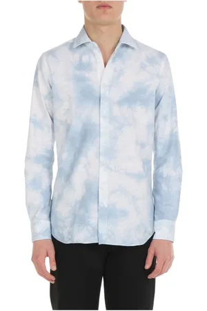Xacus Heren, Overhemden, Blauw, Maat: S Katoen