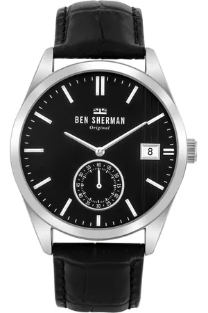 Ben Sherman Heren, Accessoires, Zwart, Maat: ONE Size Leer