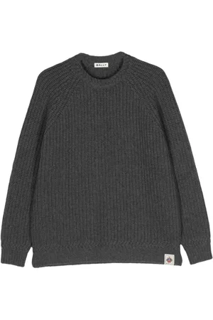 Bally Heren, Truien, Grijs, Maat: M Wol