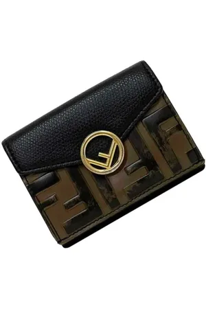 Fendi Unisex, Pre-owned, Zwart, Maat: ONE Size Leer