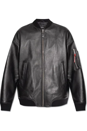 Dsquared2 Dames, Jassen, Zwart, Maat: 3XS Leer