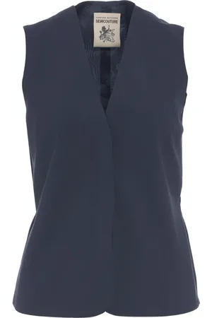 SEMICOUTURE Dames, Jassen, Blauw, Maat: S Wol