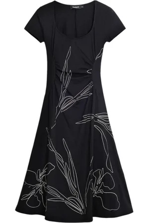 Desigual Dames, Jurken, Zwart, Maat: XS Katoen