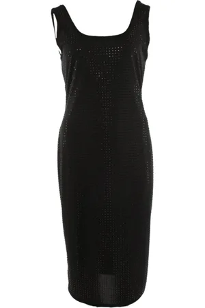 VERSACE Dames, Jurken, Zwart, Maat: M Poliester