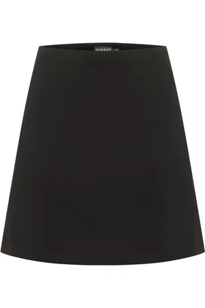 Soaked in Luxury Dames, Rokken, Zwart, Maat: L Viscose