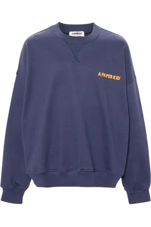 A PAPER KID Heren, Sweatshirts & Hoodies, Blauw, Maat: XL Katoen