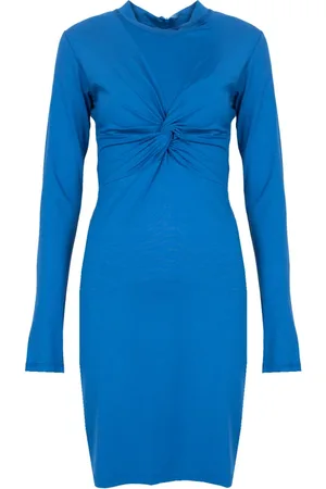 Silvian Heach Dames, Jurken, Blauw, Maat: M Leer