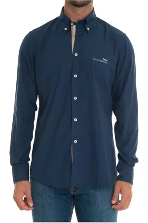 HARMONT&BLAINE Heren, Overhemden, Blauw, Maat: L