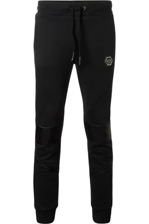 Philipp Plein Heren, Broeken, Zwart, Maat: S Katoen