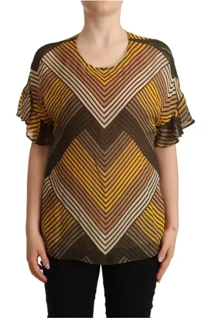 Twin-Set Dames, Tops, Geel, Maat: S