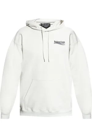 Balenciaga Heren, Sweatshirts & Hoodies, Wit, Maat: XS Katoen