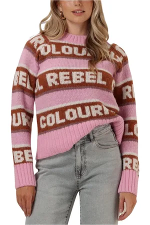 Colourful rebel Dames, Truien, Roze, Maat: L
