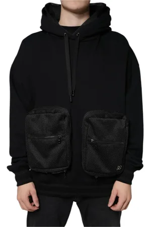 Dolce & Gabbana Heren, Sweatshirts & Hoodies, Zwart, Maat: L Katoen