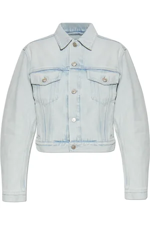 Balenciaga Dames, Jassen, Blauw, Maat: S Denim