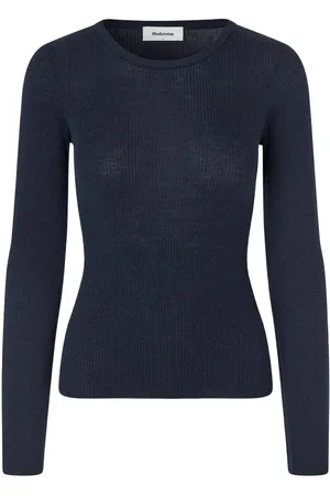 Modstrom Dames, Truien, Blauw, Maat: M Wol