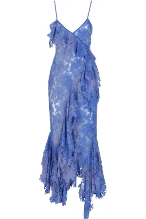 The Attico Dames, Jurken, Blauw, Maat: XS Katoen