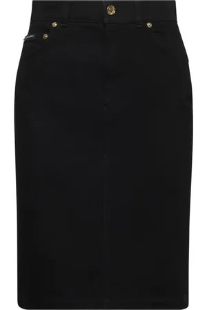 Dolce & Gabbana Dames, Rokken, Zwart, Maat: 3XS Denim