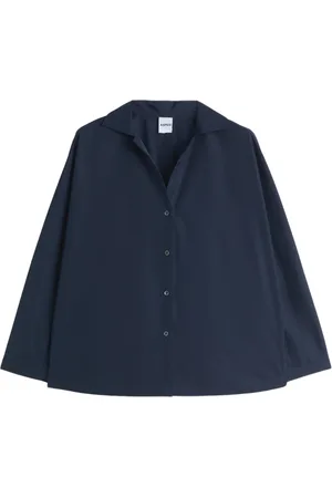 Aspesi Dames, Blouses & Shirts, Blauw, Maat: M Katoen