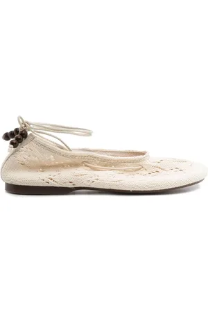 ALOHAS Dames, Schoenen, Wit, Maat: 39 EU Leer