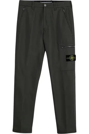 Stone Island Heren, Broeken, Groen, Maat: W33 Katoen