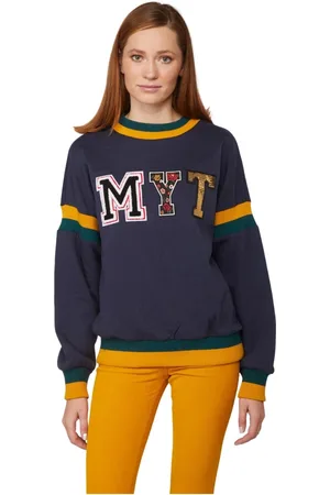 Twin-Set Dames, Sweatshirts & Hoodies, Blauw, Maat: L