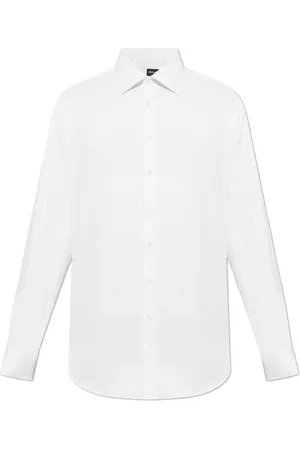 Giorgio Armani Heren, Overhemden, Wit, Maat: 2XL Katoen