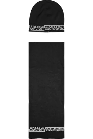 Armani Exchange Heren, Accessoires, Zwart, Maat: ONE Size Wol