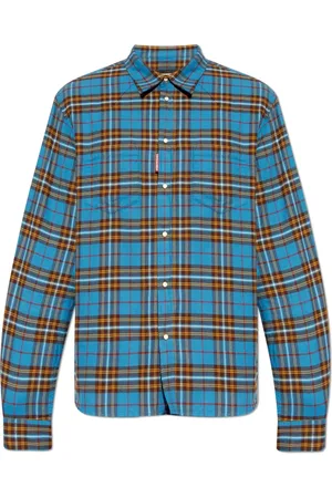 Dsquared2 Heren, Overhemden, Blauw, Maat: XL Katoen