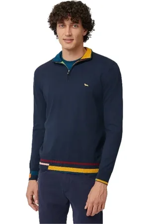 HARMONT&BLAINE Heren, Sweatshirts & Hoodies, Blauw, Maat: L Katoen