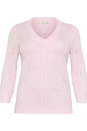Kaffe Dames, Truien, Roze, Maat: M Katoen