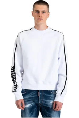 Dsquared2 Heren, Sweatshirts & Hoodies, Wit, Maat: 2XL Katoen