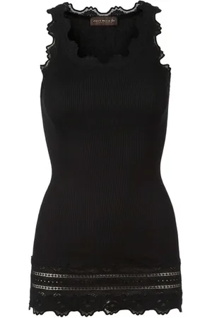 Rosemunde Dames, Tops, Zwart, Maat: M Katoen